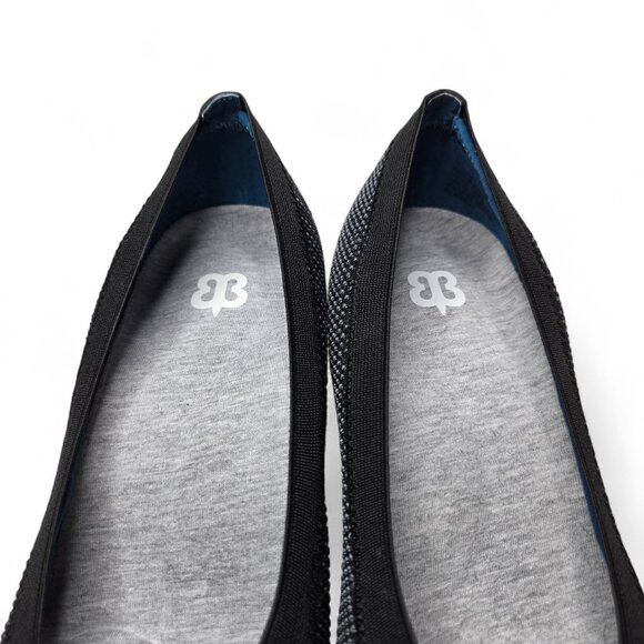 Betabrand Late to the Gate Knit Pumps Women Black Grey Memory Foam Insole Cozy 8 - Picture 6 of 8